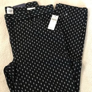 Gap Black and White Dress Pants NWT